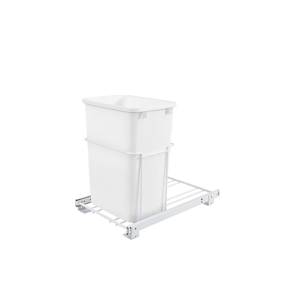 Rev-A-Shelf White Steel Pull Out Waste/Trash Container